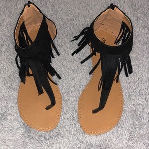 Charlotte Russe fringe sandals! BRAND NEW!